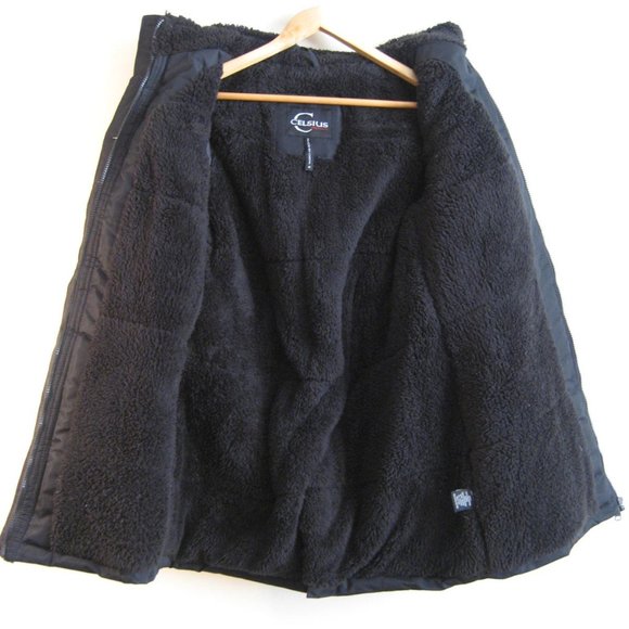 Celsius Sub Zero Sherpa Lined Parka Jacket, Black, Women's Small - Picture 4 of 9